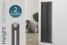 TE2-1800-A-TH - Trade Essentials Metallic Anthracite 2 Column Vertical Radiator H1800 x W530 TE2-1800-A-TH - Trade Essentials Metallic Anthracite 2 Column Vertical Radiator H1800 x W530